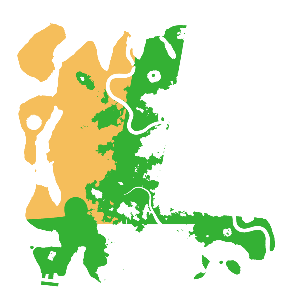Biome Rust Map: Procedural Map, Size: 3500, Seed: 1366593649
