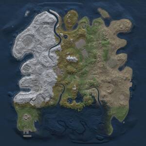 Thumbnail Rust Map: Procedural Map, Size: 3750, Seed: 185483636, 16 Monuments