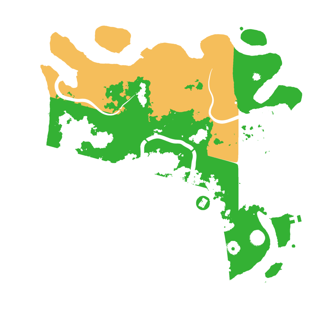 Biome Rust Map: Procedural Map, Size: 3700, Seed: 1485894708