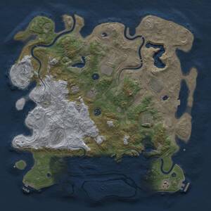 Thumbnail Rust Map: Procedural Map, Size: 4500, Seed: 227079441, 16 Monuments