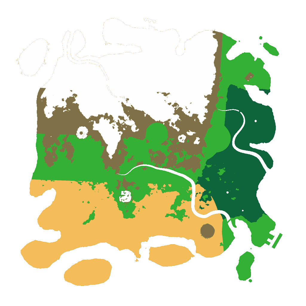 Biome Rust Map: Procedural Map, Size: 3750, Seed: 1004191596