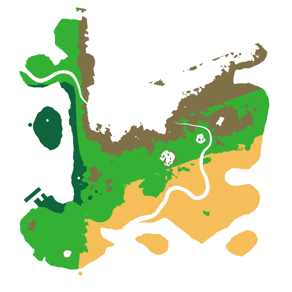 Biome Rust Map: Procedural Map, Size: 3000, Seed: 155360358