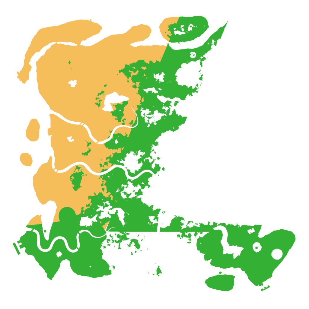 Biome Rust Map: Procedural Map, Size: 5000, Seed: 1143733313