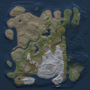Thumbnail Rust Map: Procedural Map, Size: 4000, Seed: 320936346, 16 Monuments