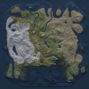 Thumbnail Rust Map: Procedural Map, Size: 4250, Seed: 90738909, 14 Monuments