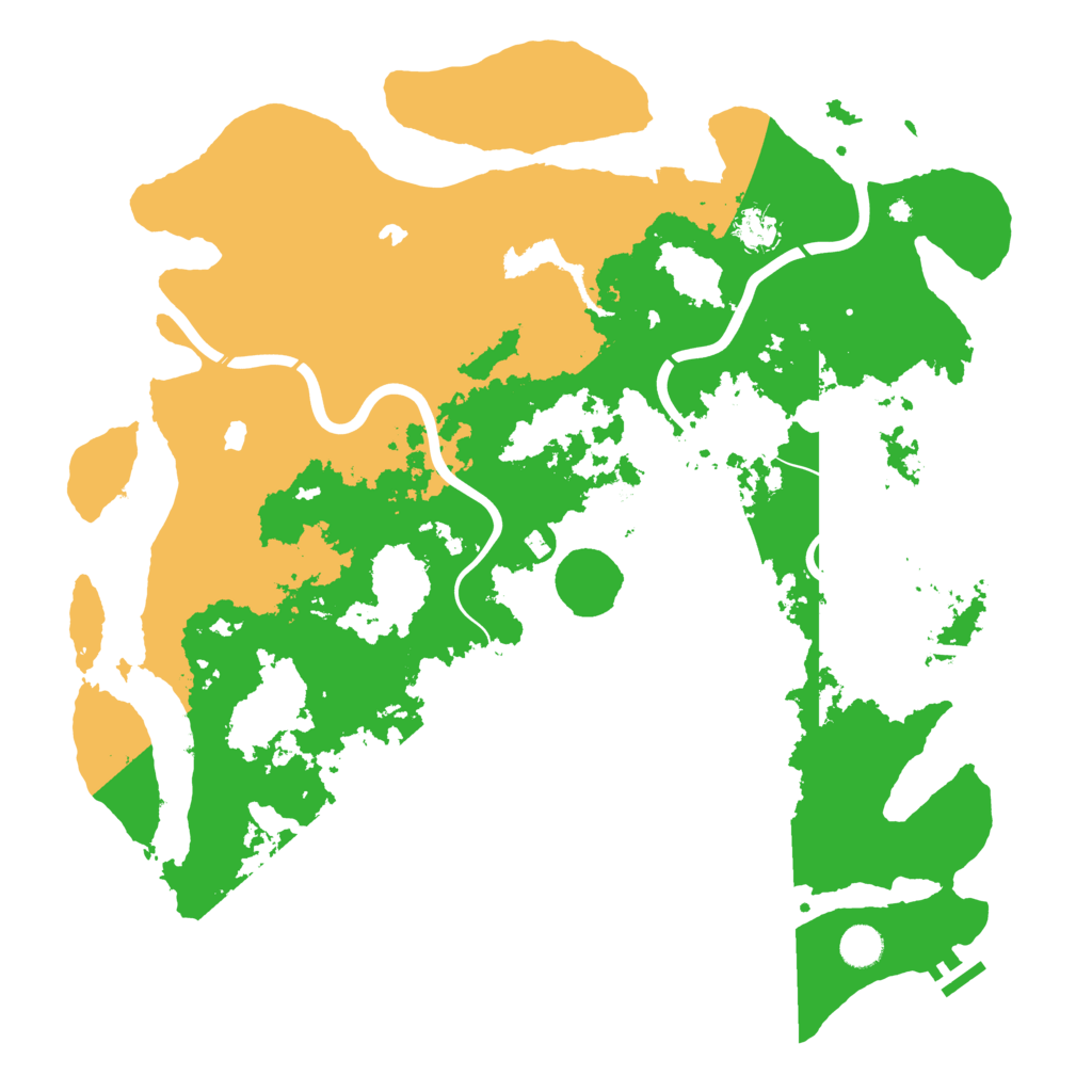 Biome Rust Map: Procedural Map, Size: 4500, Seed: 825003529