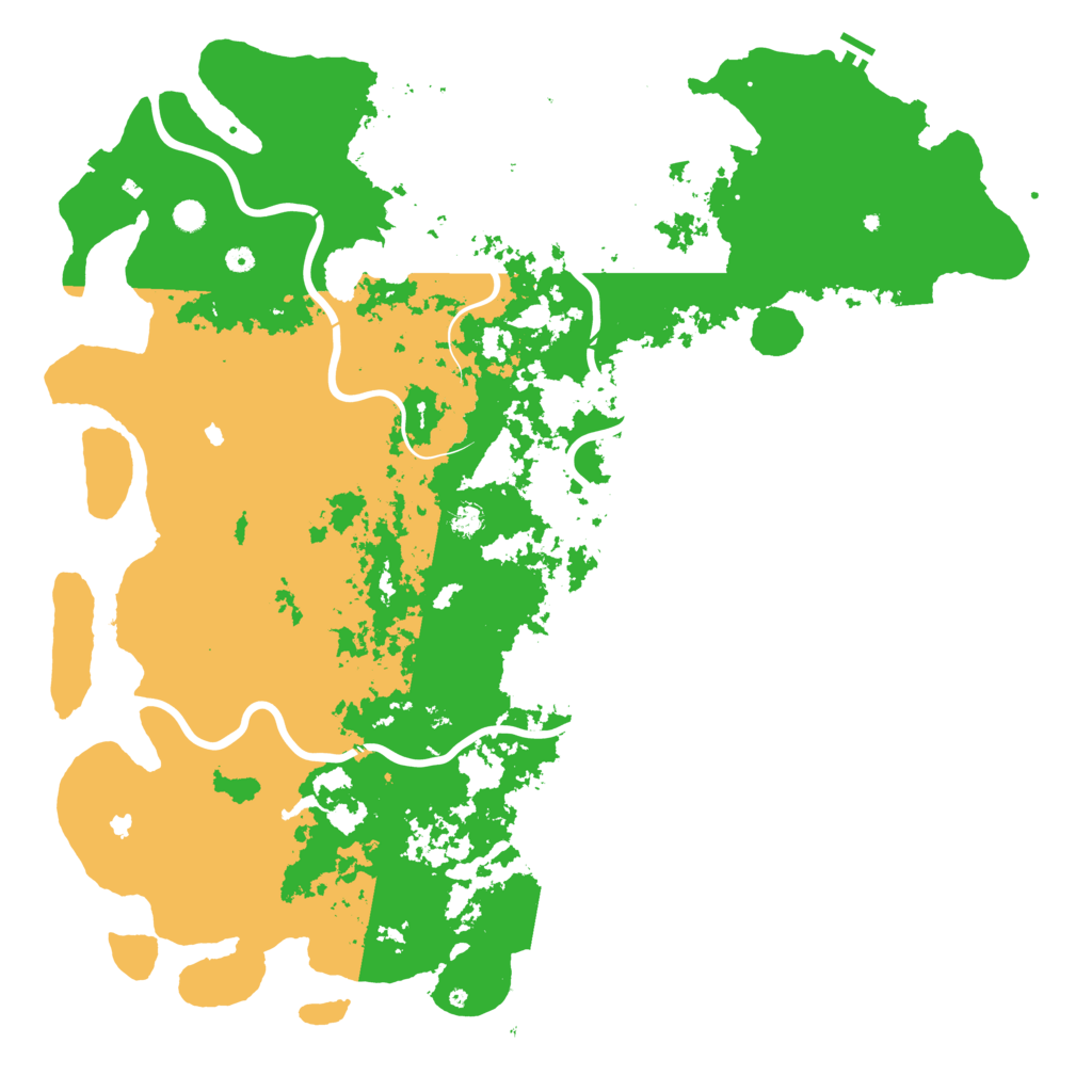 Biome Rust Map: Procedural Map, Size: 6000, Seed: 1055793662