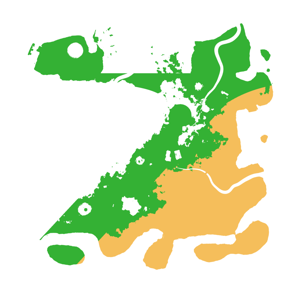 Biome Rust Map: Procedural Map, Size: 3500, Seed: 1517598702