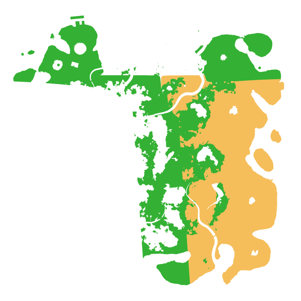 Biome Rust Map: Procedural Map, Size: 4500, Seed: 1349524989