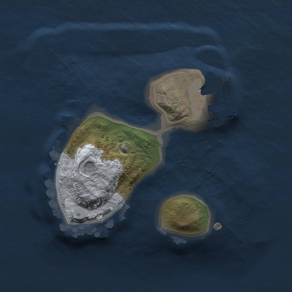 Rust Map: Procedural Map, Size: 1500, Seed: 1774081715, 2 Monuments