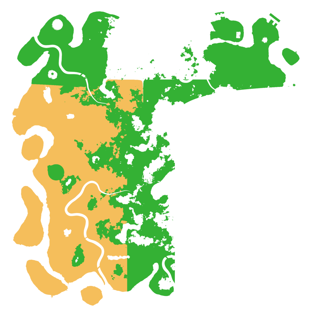Biome Rust Map: Procedural Map, Size: 5200, Seed: 175678047