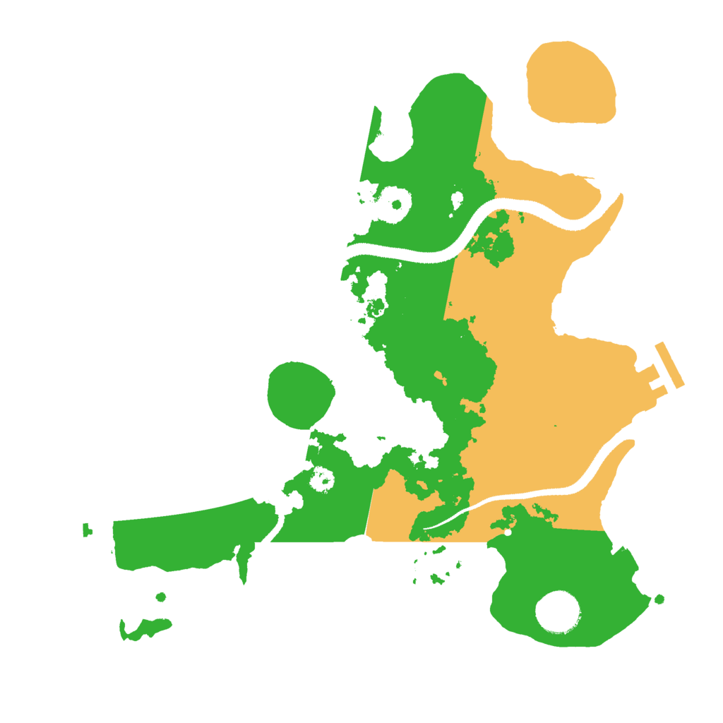 Biome Rust Map: Procedural Map, Size: 3000, Seed: 13452
