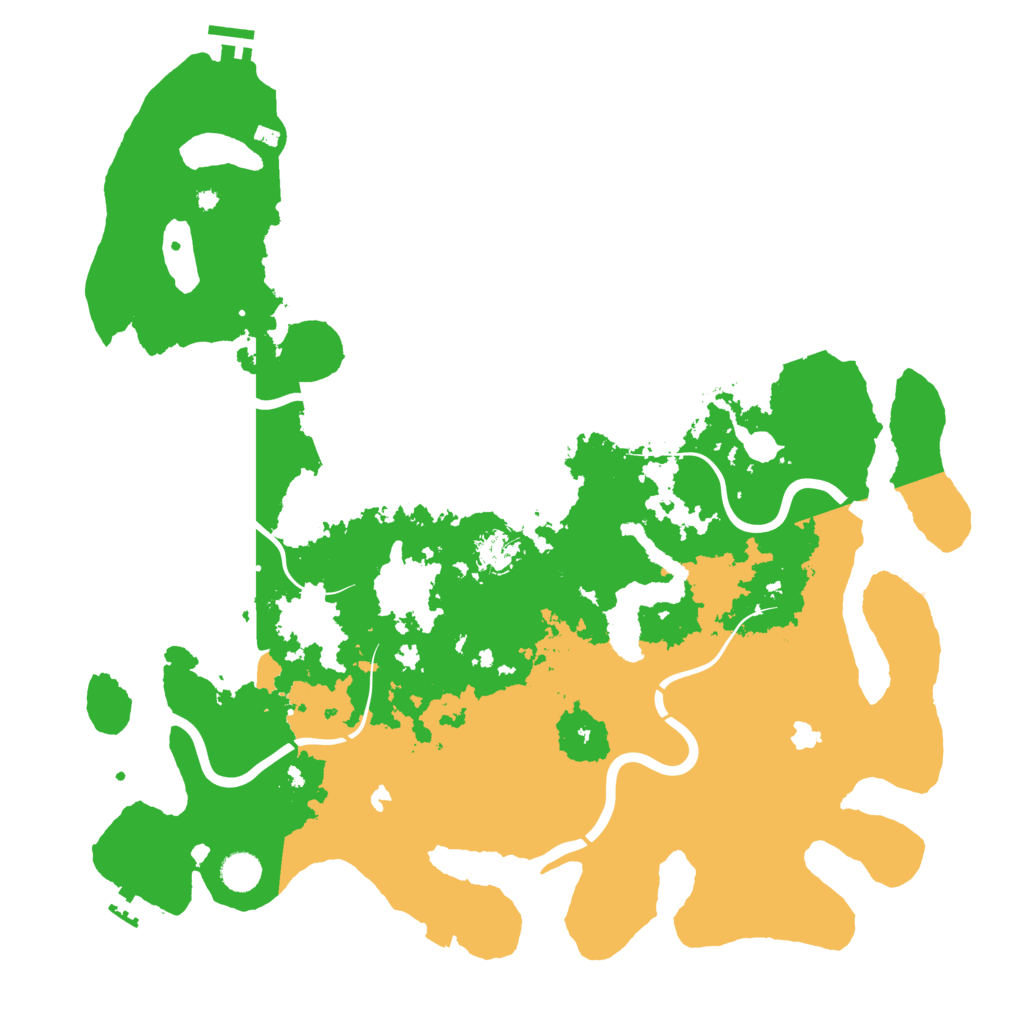 Biome Rust Map: Procedural Map, Size: 4500, Seed: 1215732273