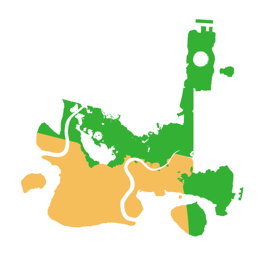 Biome Rust Map: Procedural Map, Size: 3000, Seed: 1283077856