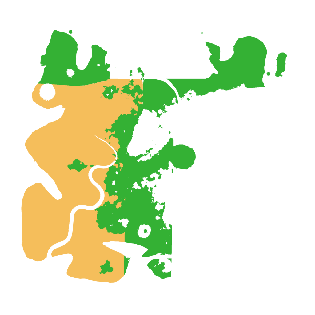Biome Rust Map: Procedural Map, Size: 3500, Seed: 224132152