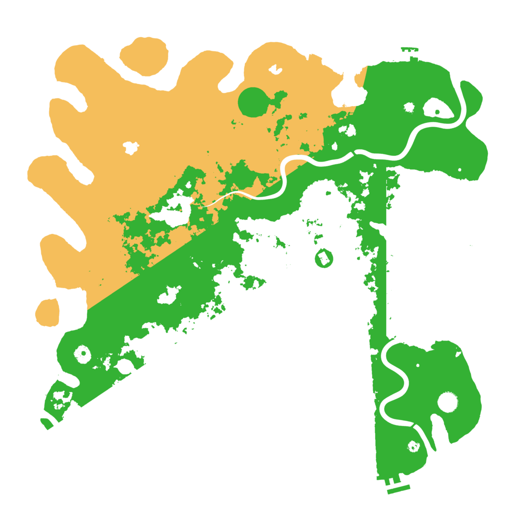 Biome Rust Map: Procedural Map, Size: 4500, Seed: 1553338555
