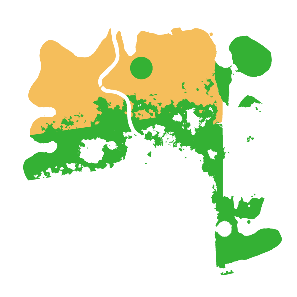 Biome Rust Map: Procedural Map, Size: 3500, Seed: 435435435