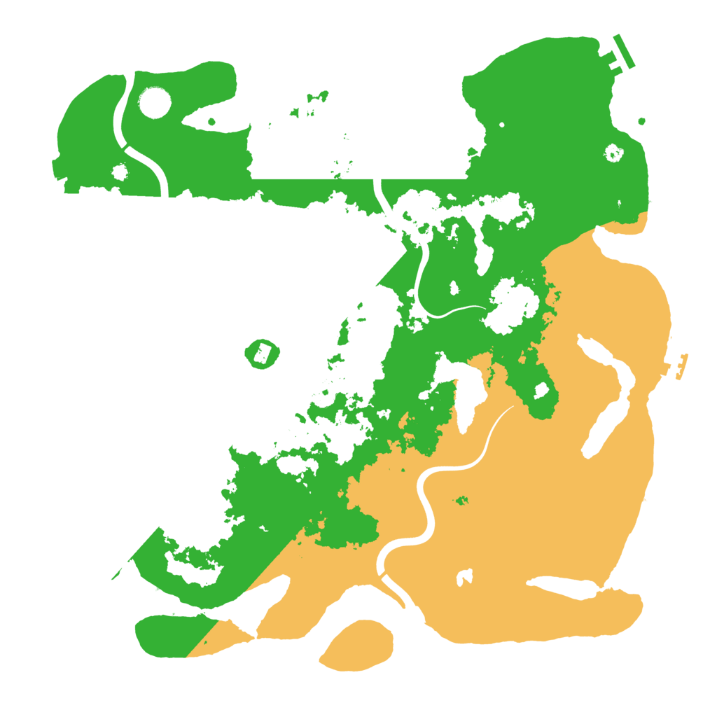 Biome Rust Map: Procedural Map, Size: 4000, Seed: 153456959