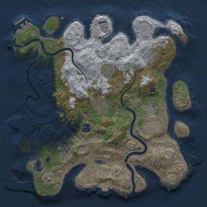Thumbnail Rust Map: Procedural Map, Size: 3500, Seed: 50230, 14 Monuments