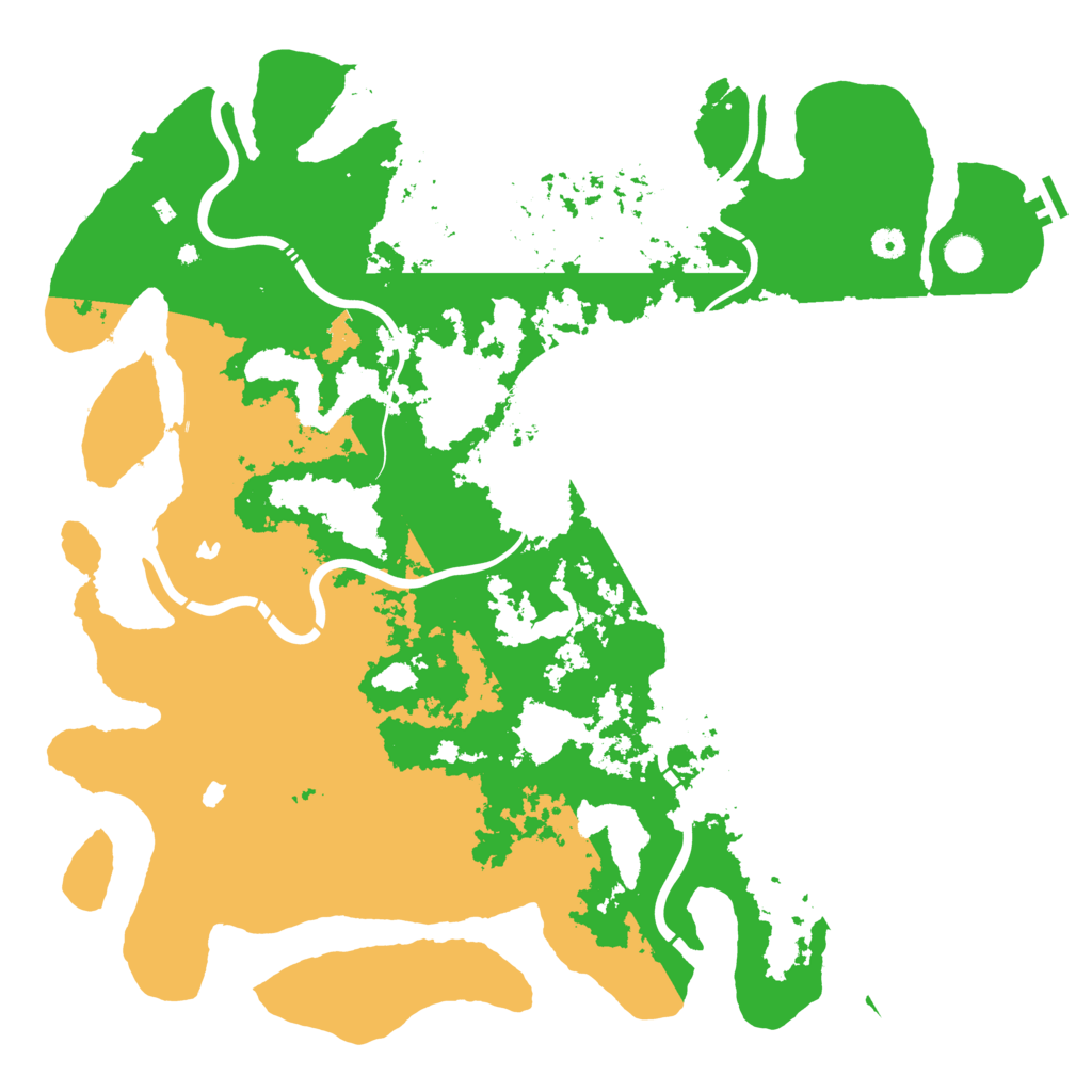 Biome Rust Map: Procedural Map, Size: 5000, Seed: 151659783