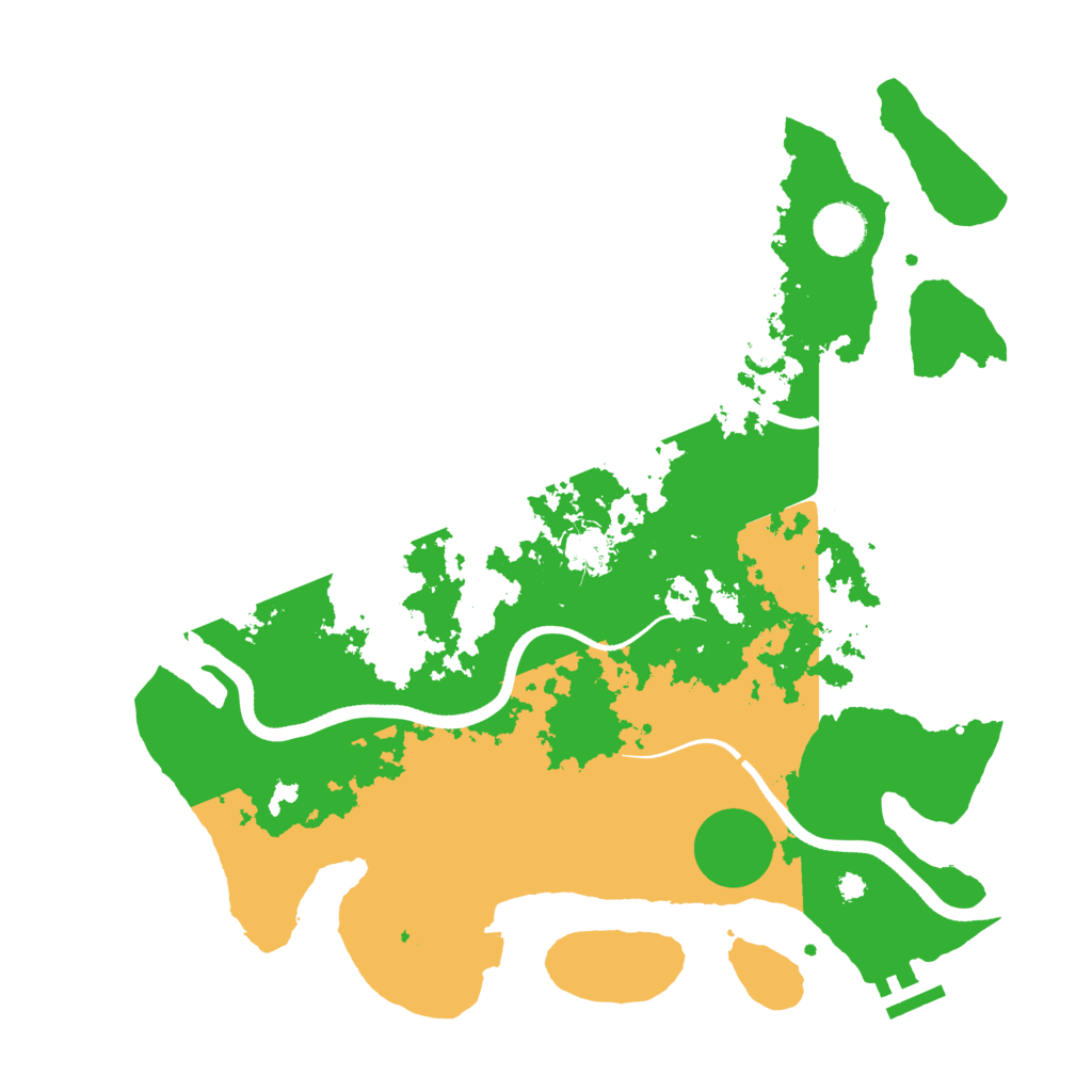 Biome Rust Map: Procedural Map, Size: 3650, Seed: 99687841