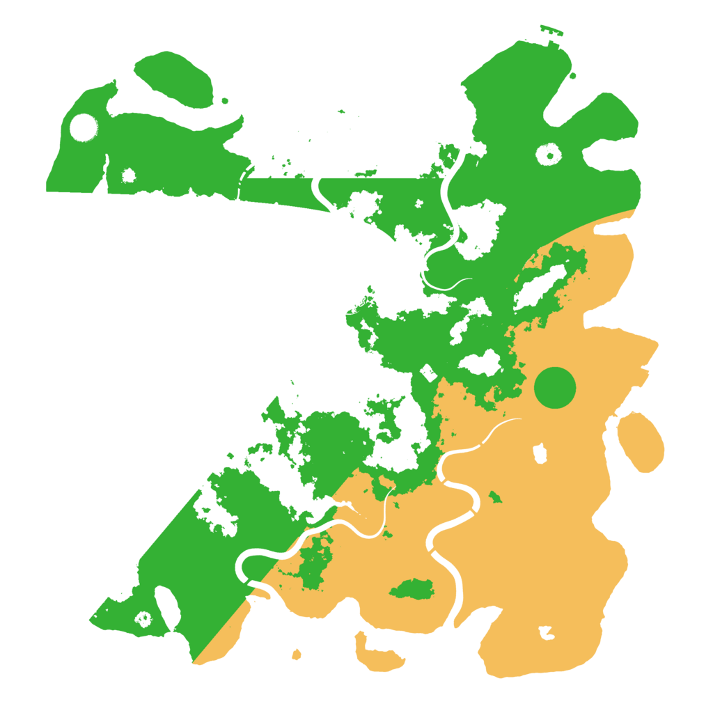 Biome Rust Map: Procedural Map, Size: 4500, Seed: 160236130
