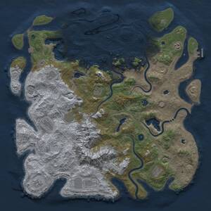 Thumbnail Rust Map: Procedural Map, Size: 5000, Seed: 1588743024, 17 Monuments