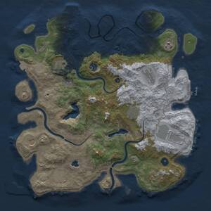 Thumbnail Rust Map: Procedural Map, Size: 4000, Seed: 482920672, 16 Monuments