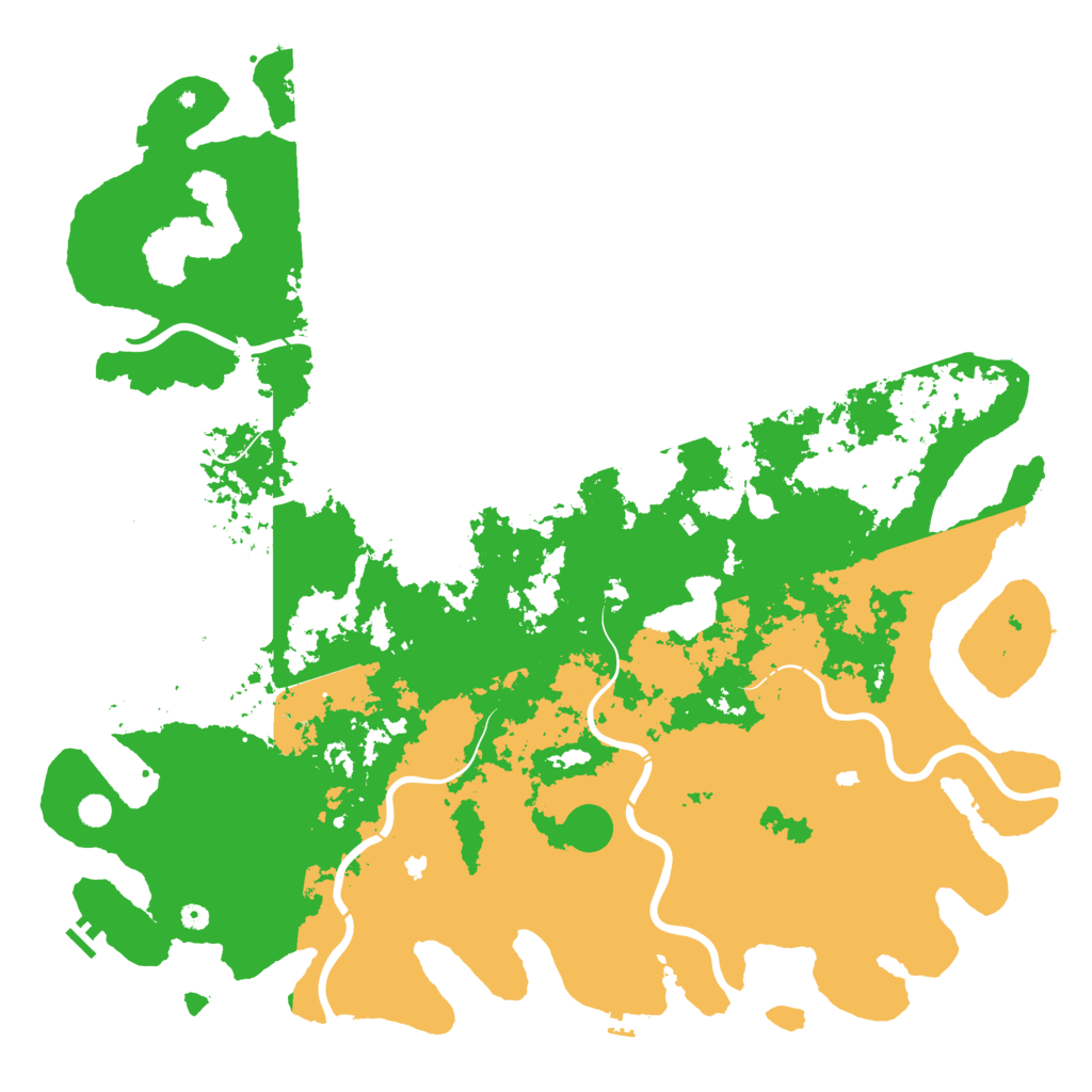 Biome Rust Map: Procedural Map, Size: 6000, Seed: 20260702