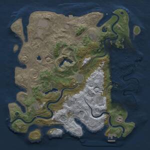 Thumbnail Rust Map: Procedural Map, Size: 4250, Seed: 914803263, 17 Monuments