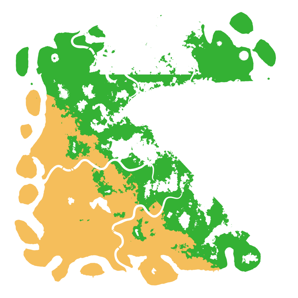 Biome Rust Map: Procedural Map, Size: 5500, Seed: 19088022