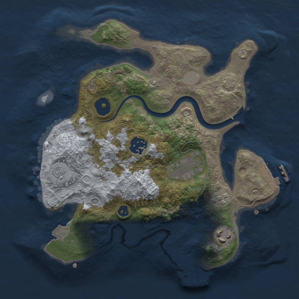 Rust Map: Procedural Map, Size: 2700, Seed: 661200132, 10 Monuments