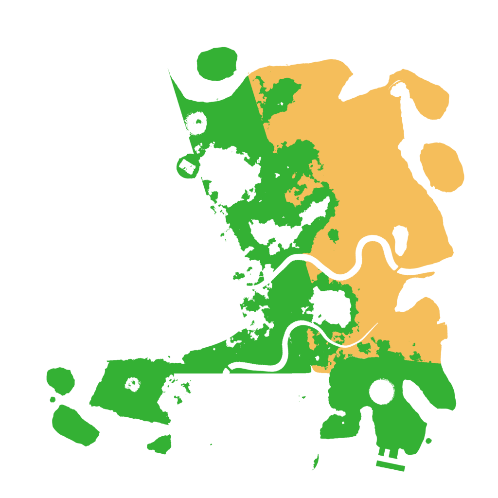 Biome Rust Map: Procedural Map, Size: 3500, Seed: 2142135258