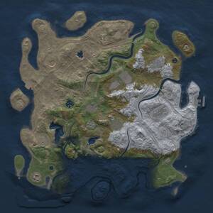 Thumbnail Rust Map: Procedural Map, Size: 4250, Seed: 2072026, 17 Monuments
