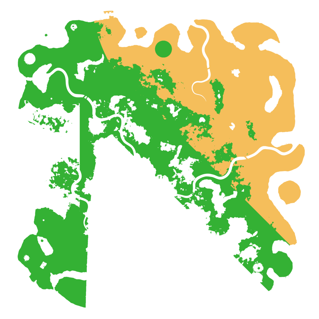 Biome Rust Map: Procedural Map, Size: 5000, Seed: 1206848232