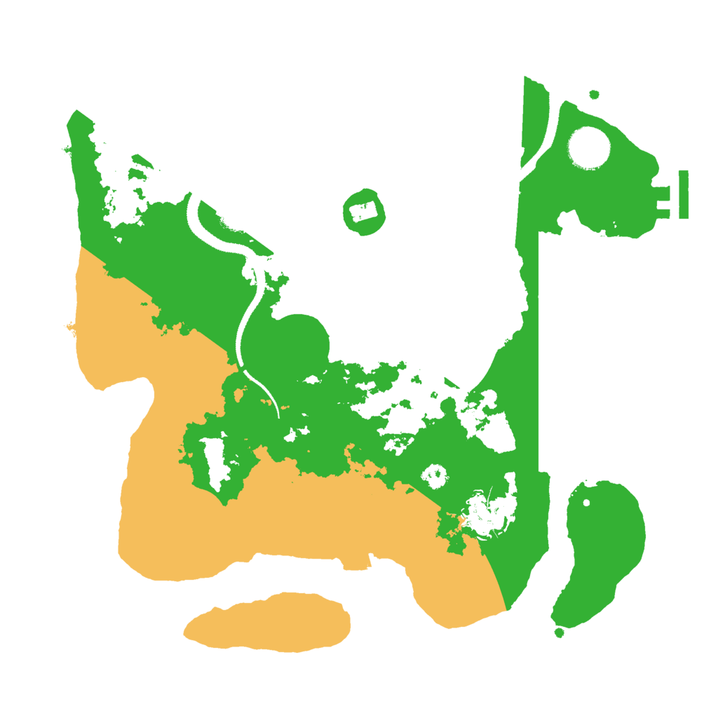 Biome Rust Map: Procedural Map, Size: 3000, Seed: 1215499108