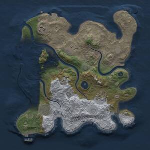 Thumbnail Rust Map: Procedural Map, Size: 3000, Seed: 1108810848, 11 Monuments