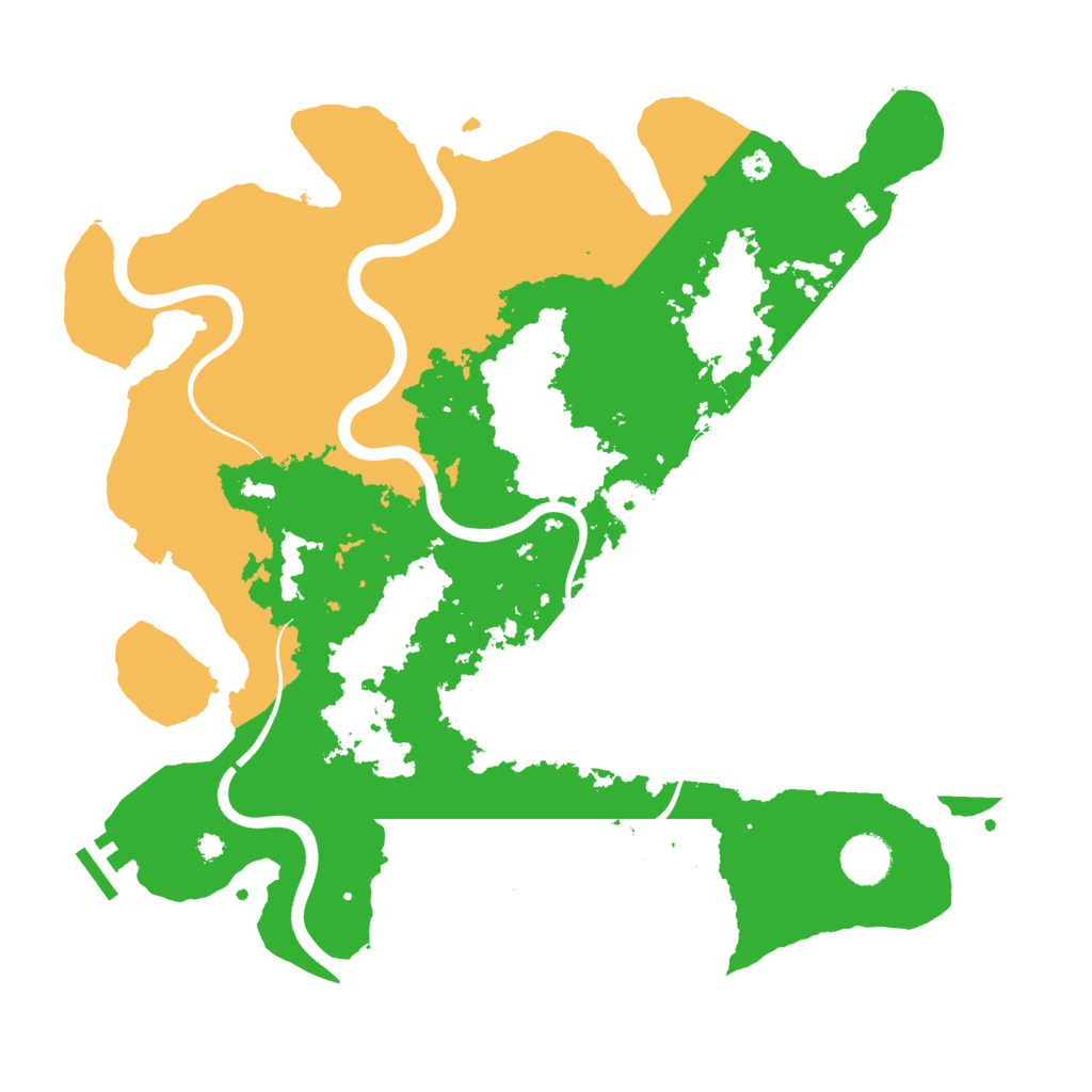 Biome Rust Map: Procedural Map, Size: 3800, Seed: 740561205
