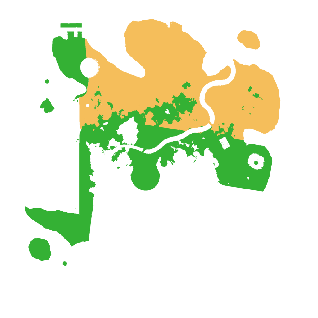 Biome Rust Map: Procedural Map, Size: 3000, Seed: 444640427