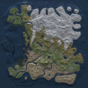 Thumbnail Rust Map: Procedural Map, Size: 4500, Seed: 163397677, 16 Monuments