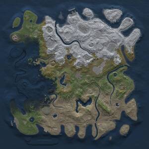 Thumbnail Rust Map: Procedural Map, Size: 4500, Seed: 285347285, 16 Monuments