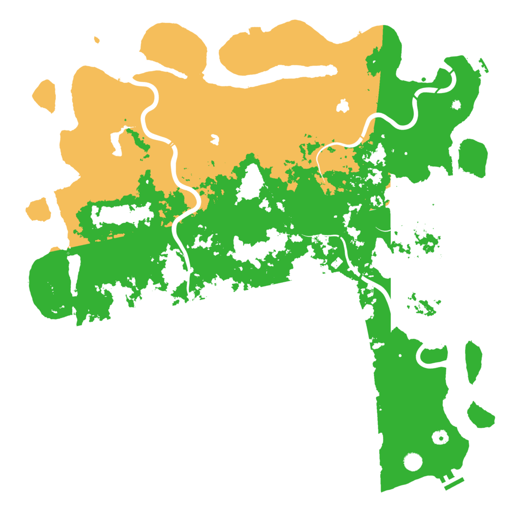 Biome Rust Map: Procedural Map, Size: 5000, Seed: 72752