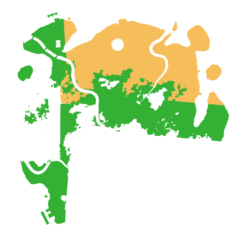 Biome Rust Map: Procedural Map, Size: 3500, Seed: 3240822
