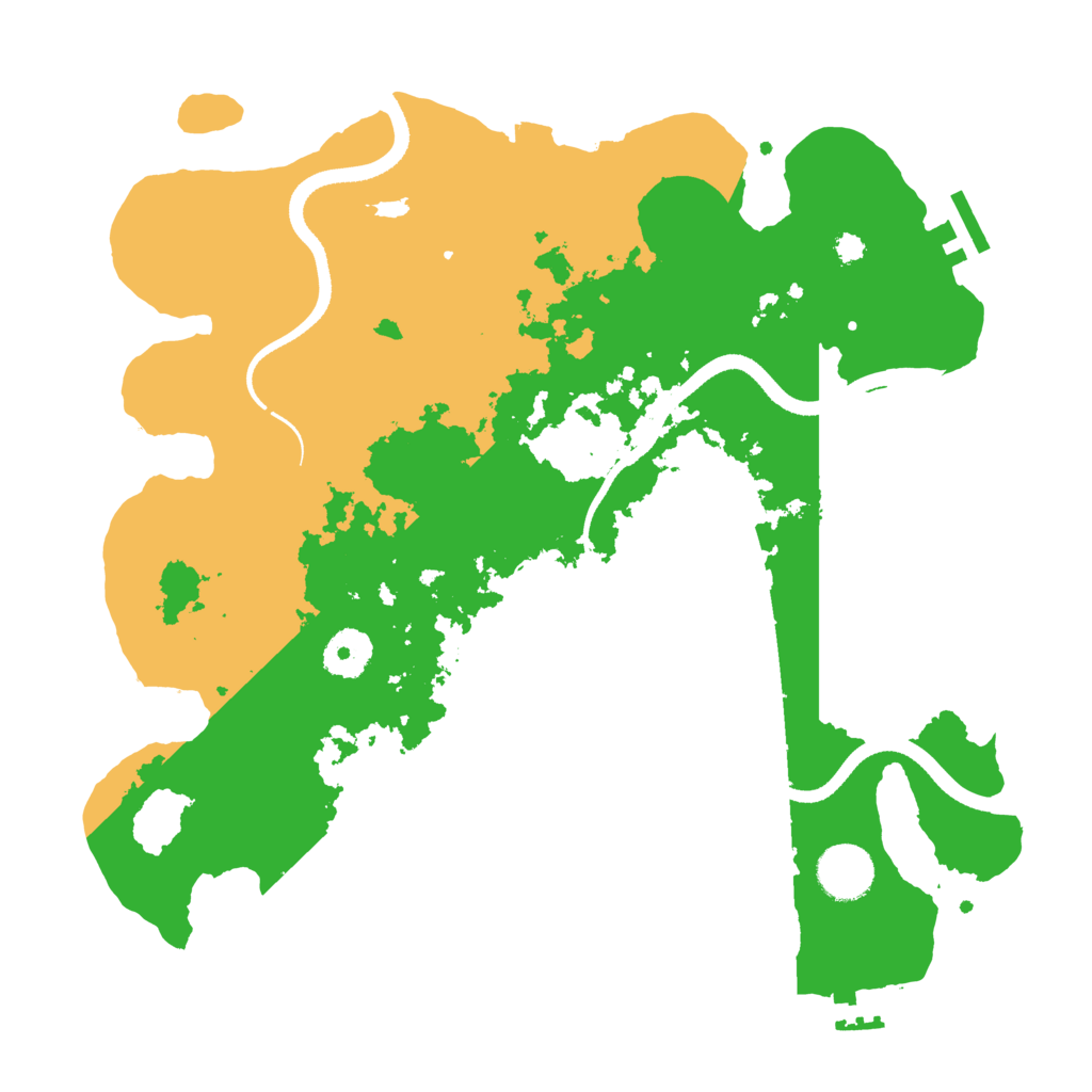 Biome Rust Map: Procedural Map, Size: 3400, Seed: 951816906