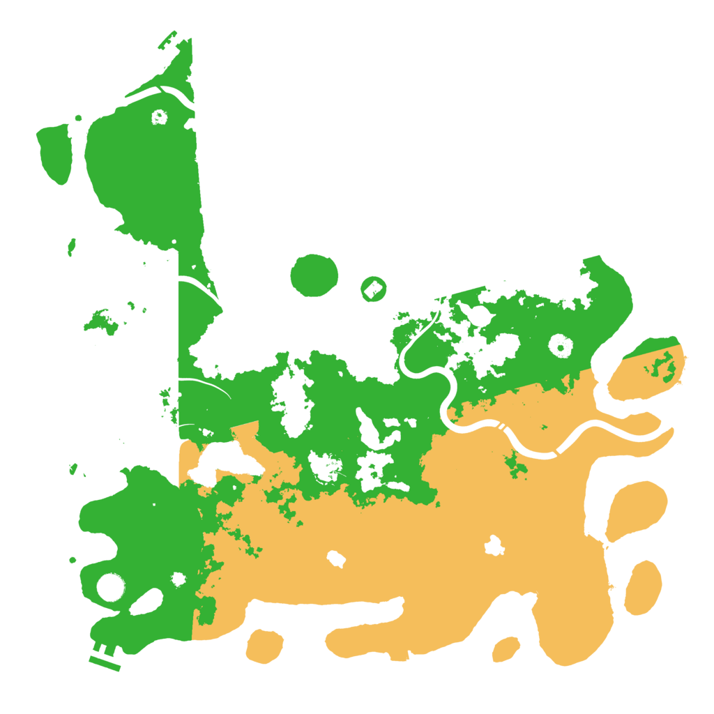 Biome Rust Map: Procedural Map, Size: 4500, Seed: 1400166757