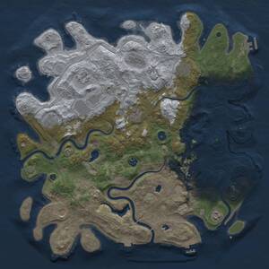 Thumbnail Rust Map: Procedural Map, Size: 4500, Seed: 862777989, 17 Monuments