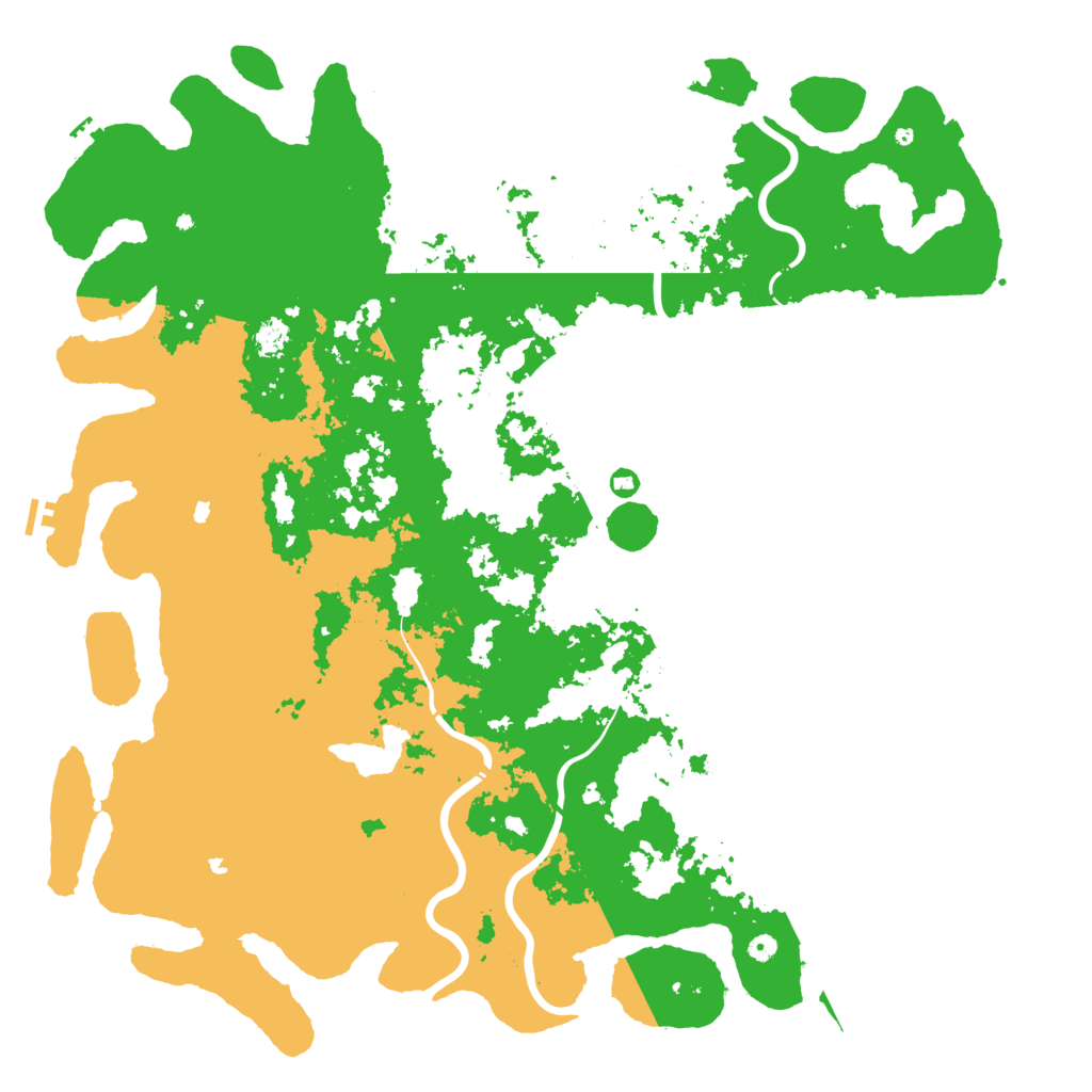 Biome Rust Map: Procedural Map, Size: 6000, Seed: 1910339886