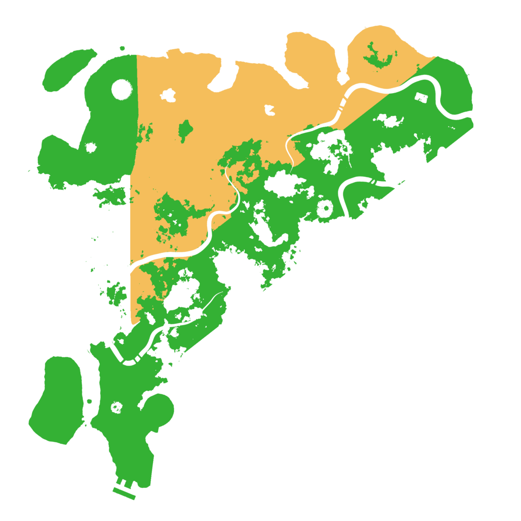 Biome Rust Map: Procedural Map, Size: 4500, Seed: 2088057054