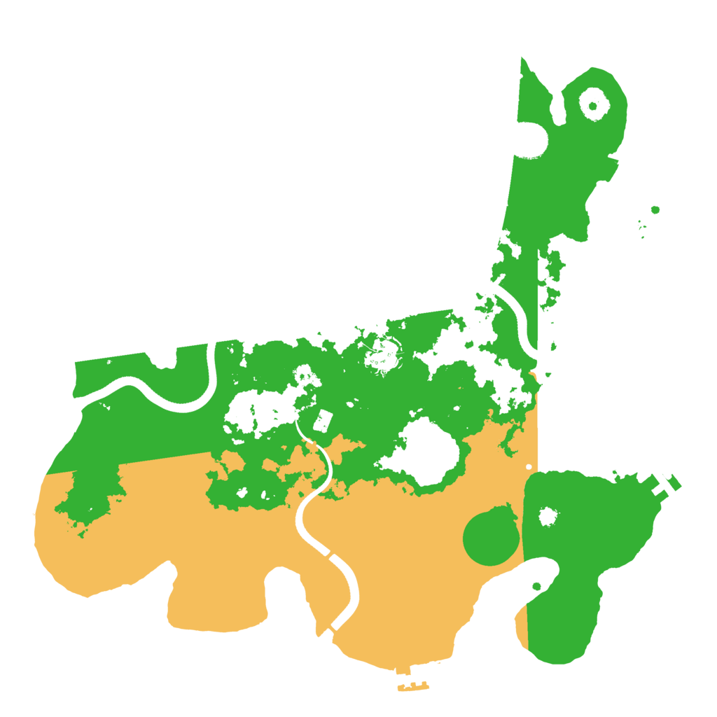 Biome Rust Map: Procedural Map, Size: 3500, Seed: 1839204935