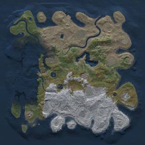 Thumbnail Rust Map: Procedural Map, Size: 4000, Seed: 838780128, 17 Monuments